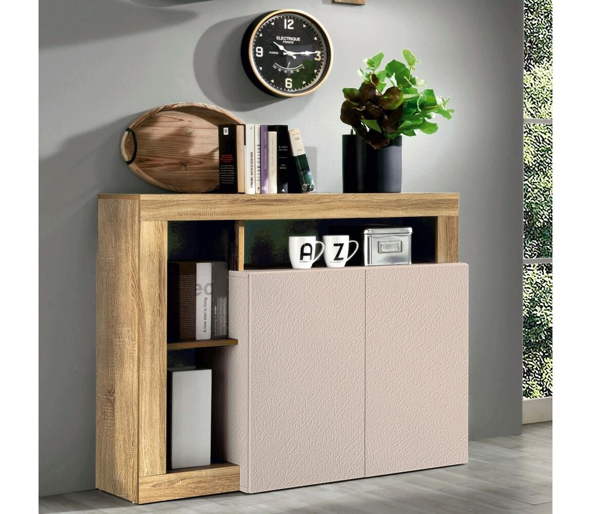 MC Akcent Komoda LENOR kašmír/světlý dub 203130-02K