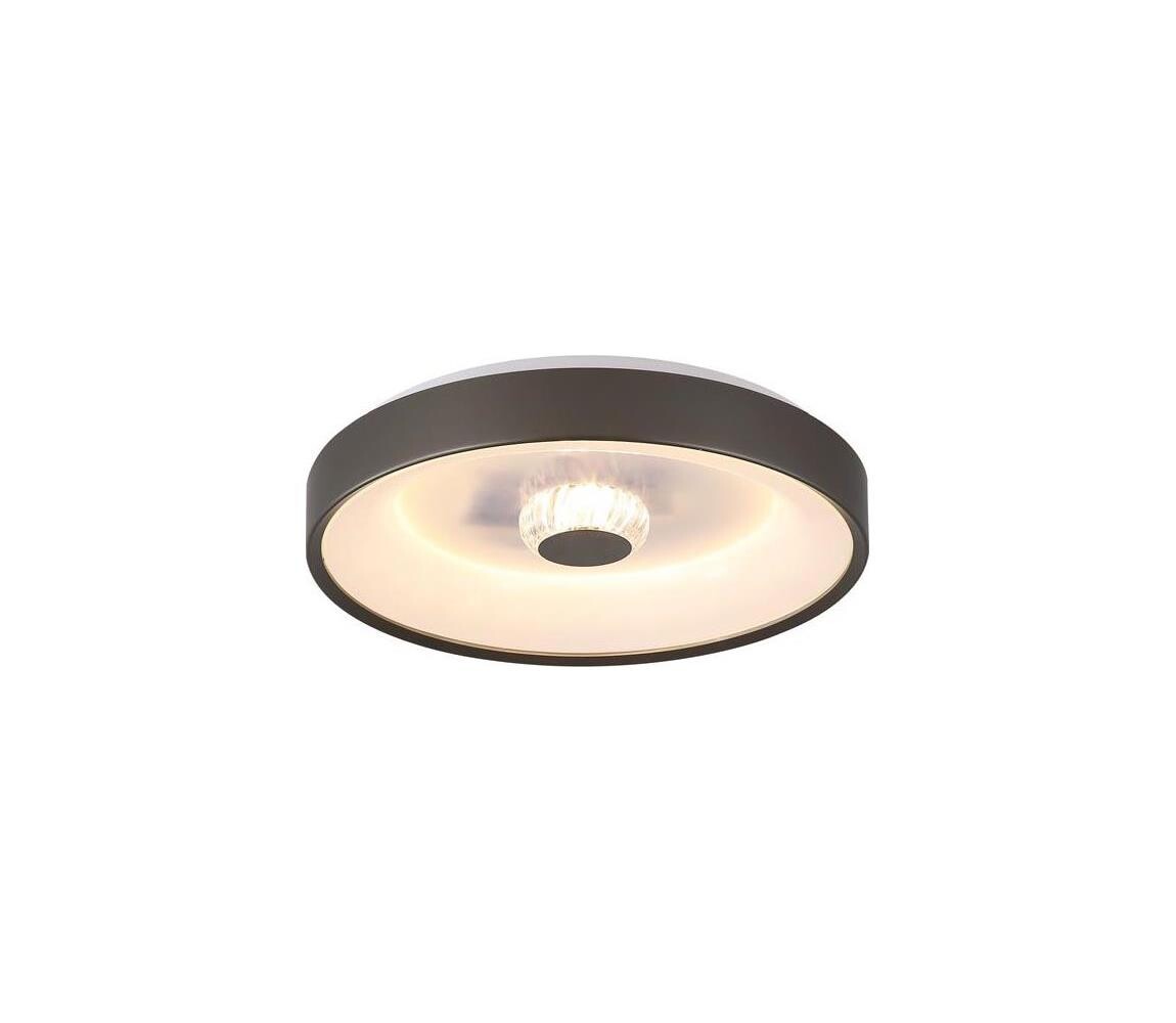 Searchlight 89735-38LT - LED Stm strop sv POLKA 24W/230V + 6W pr. 38,5 cm hnědá 89735-38LT