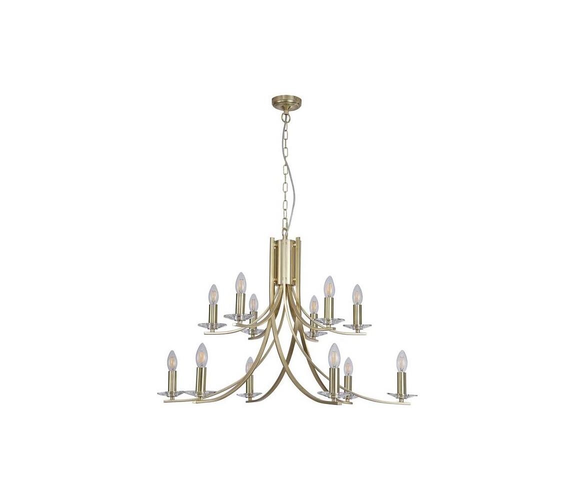 Searchlight 41612-12SB - Lustr na řetězu ASCONA 12xE14/60W/230V 41612-12SB