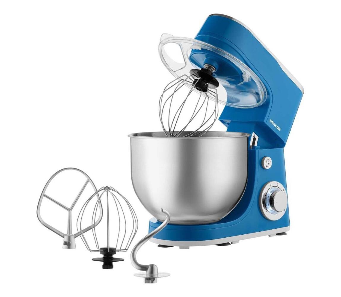 Sencor - Kuchyňský robot s nerezovou mísou 1300W/230V modrá 41020667