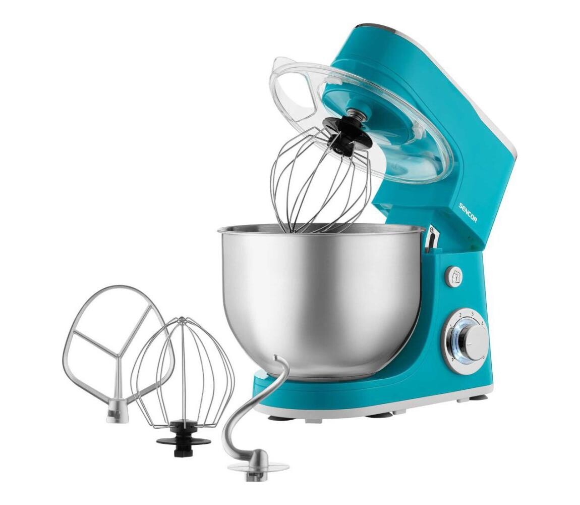 Sencor - Kuchyňský robot s nerezovou mísou 1300W/230V tyrkysová 41020672