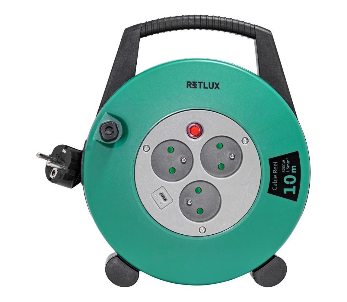 - Prodlužovací kabel na bubnu 3Z Typ E 10m zelená/černá 52001090