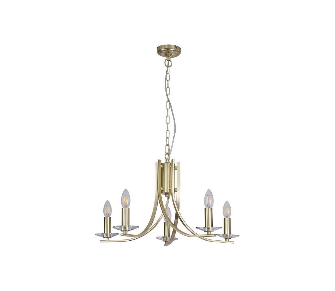 Searchlight 4165-5SB - Lustr na řetězu ASCONA 5xE14/60W/230V 4165-5SB