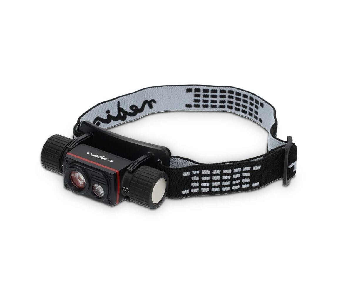 LHLR10WBK- LED Stmívatelná nabíjecí čelovka LED/10W/5V 2200 mAh IPX8 černá LHLR10WBK