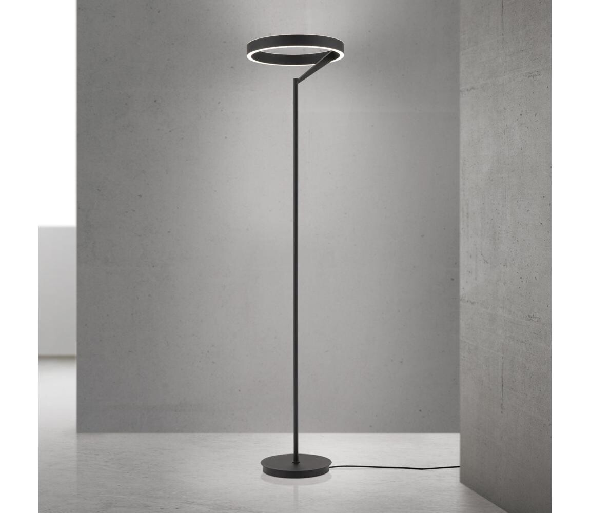 Orion - LED Stmívatelná stojací lampa KOLK LED/40W/230V 2700/4000K černá Stl 12-1293 schwarz