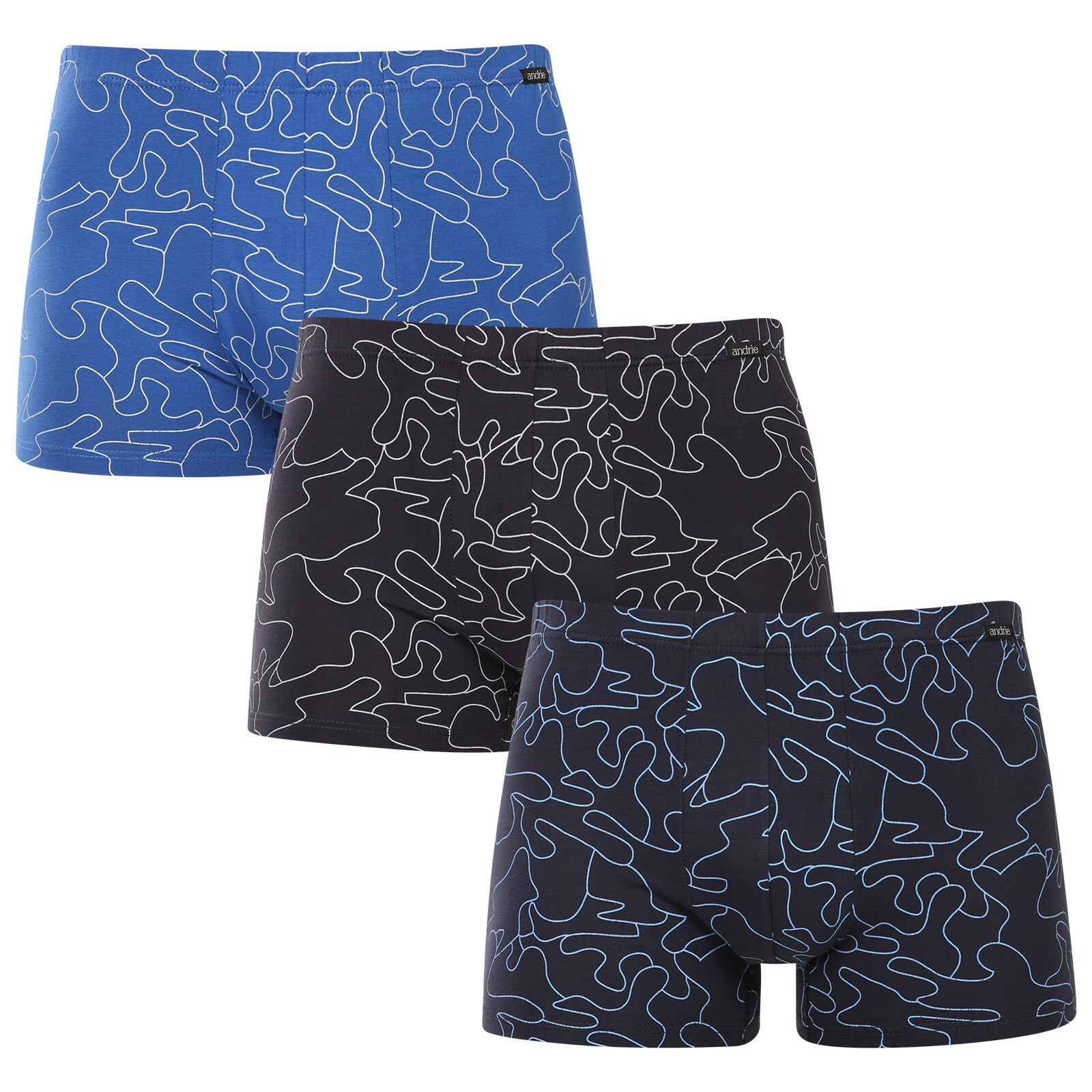 3PACK pánské trenky Andrie vícebarevné (PS 5730) L, trenýrky