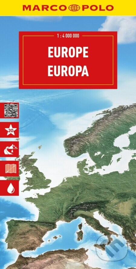 Evropa 1:4 000 000 / automapa Marco Polo - neuveden, neuveden
