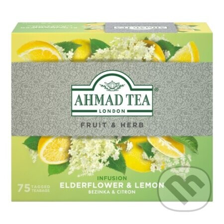 Eldeflower Lemon, ovocno-bylinný aromatizovaný čaj - AHMAD TEA