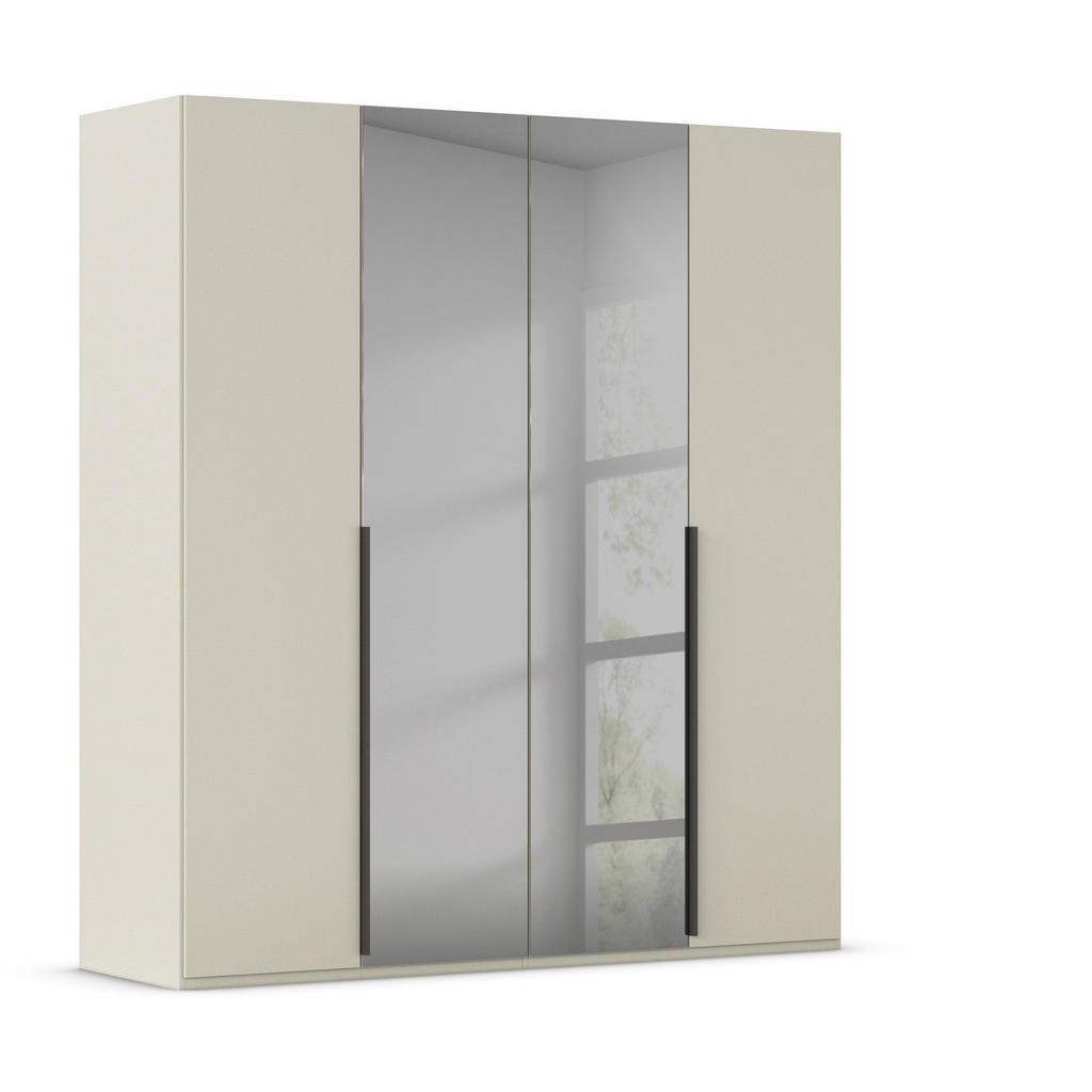 Rauch Möbel ŠATNÍ SKŘÍŇ S OTOČNÝMI DVEŘMI, šedá, šampaňská, 201/223/61 cm