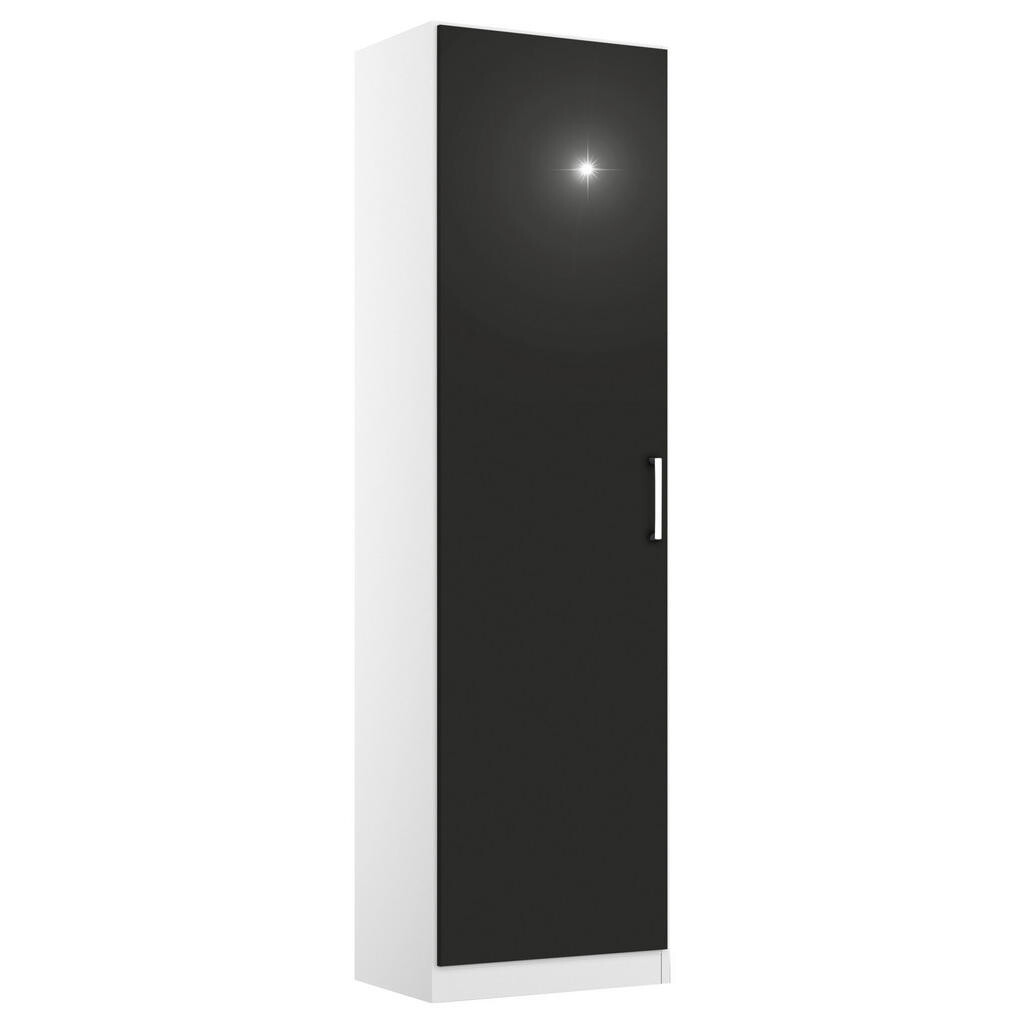 Rauch Möbel ŠATNÍ SKŘÍŇ S OTOČNÝMI DVEŘMI, šedá, bílá, 47/210/54 cm