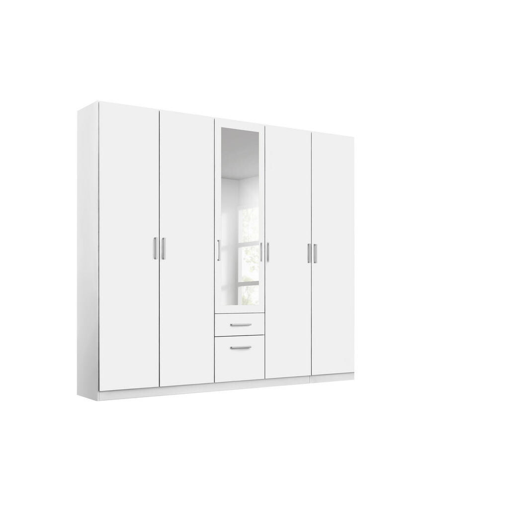 Rauch Möbel ŠATNÍ SKŘÍŇ S OTOČNÝMI DVEŘMI, bílá, 226/229/54 cm