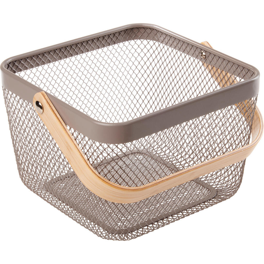 Ambia Home DEKORAČNÍ KOŠÍK šedá, světle hnědá