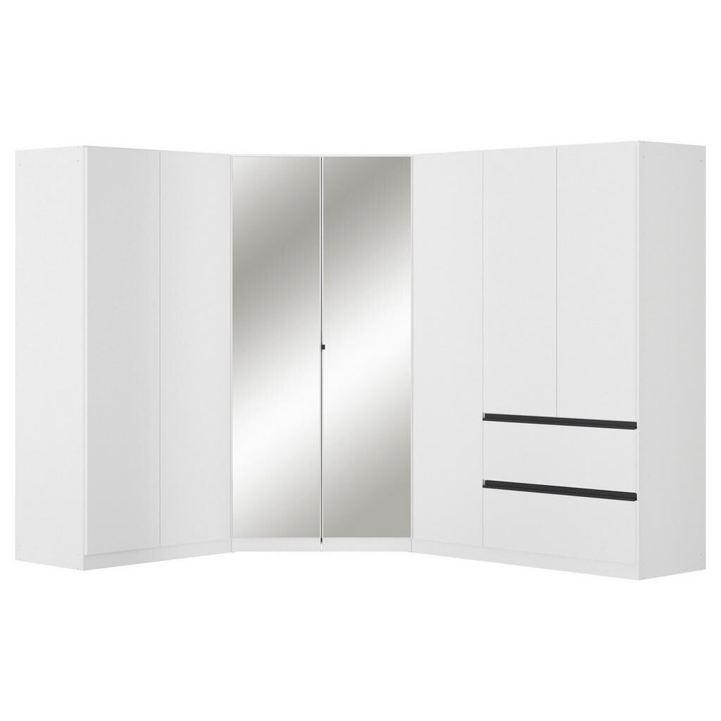 Rauch Möbel ROHOVÁ ŠATNÍ SKŘÍŇ, bílá, 208/197/253 cm