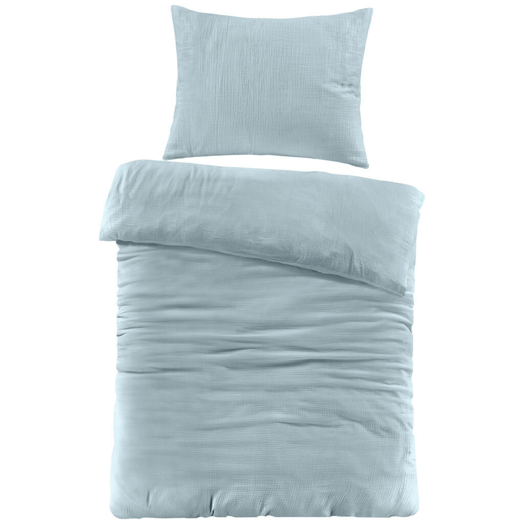 Novel OBOUSTRANNÉ POVLEČENÍ, renforcé, mušelín, šalvějově zelená, 140/200 cm