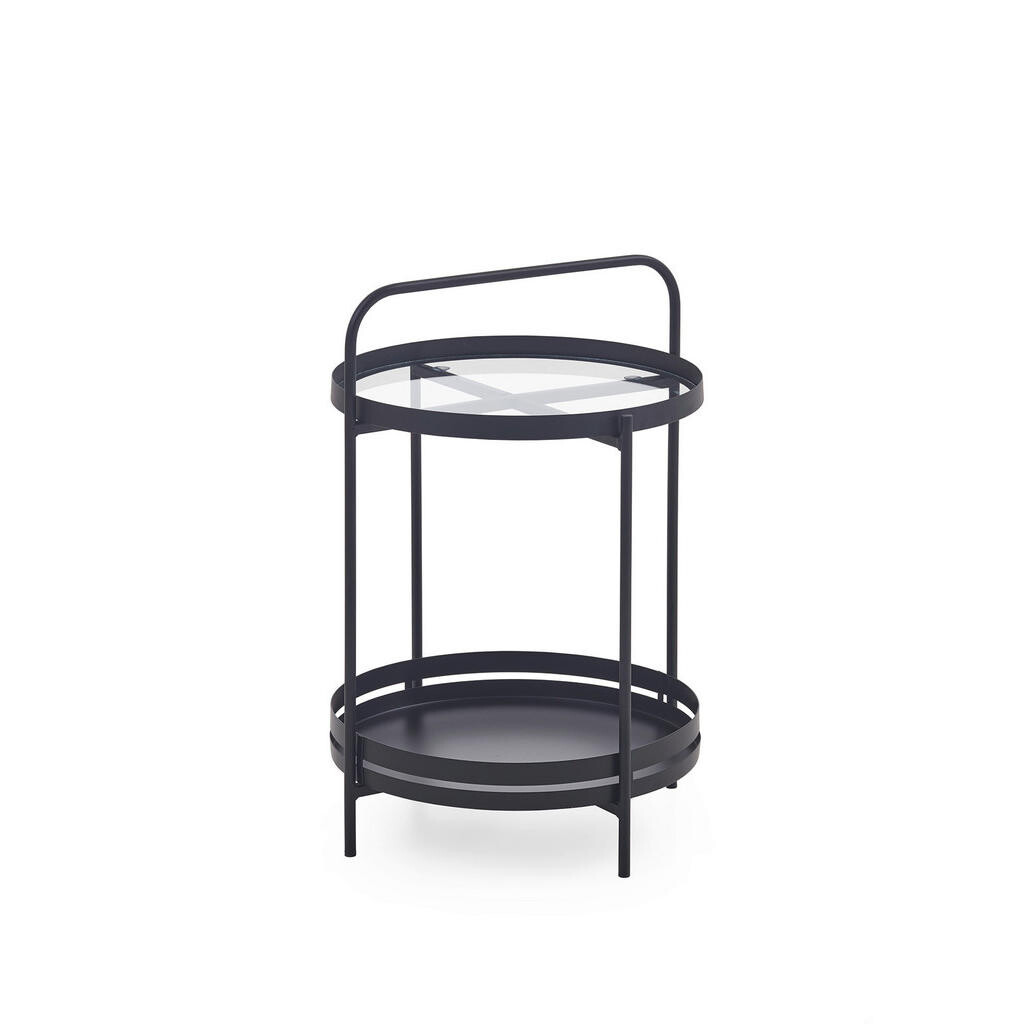 MID.YOU KONFERENČNÍ STOLEK, černá, kov, 44/62/44 cm