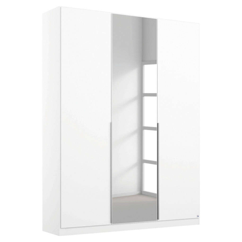 Rauch Möbel ŠATNÍ SKŘÍŇ S OTOČNÝMI DVEŘMI, barvy stříbra, bílá, 136/229/54 cm