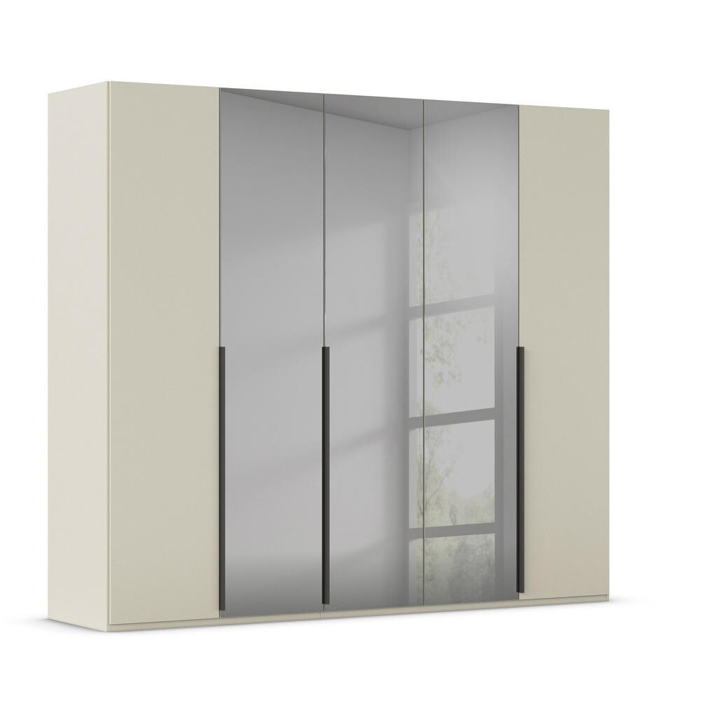 Rauch Möbel ŠATNÍ SKŘÍŇ S OTOČNÝMI DVEŘMI, šedá, šampaňská, 251/223/61 cm