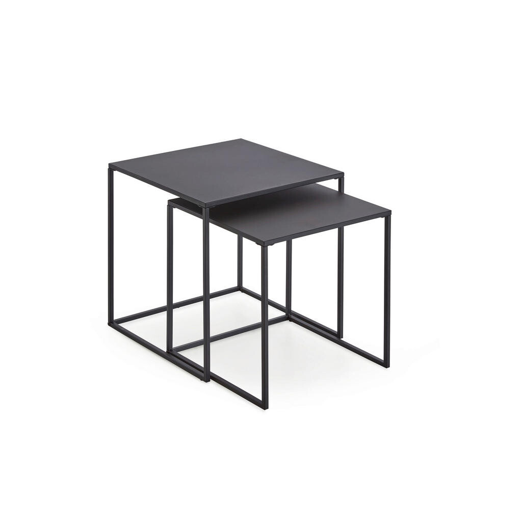 MID.YOU KONFERENČNÍ STOLEK, černá, kov, 38/41/38 cm