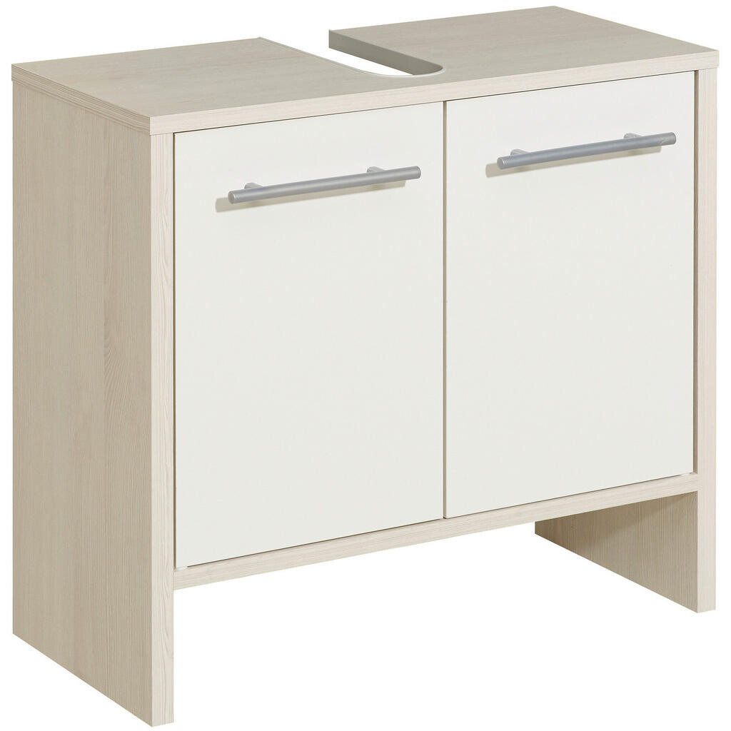 Carryhome SKŘÍŇKA POD UMYVADLO, bílá, barvy pinie, 62,0/54,3/28,0 cm