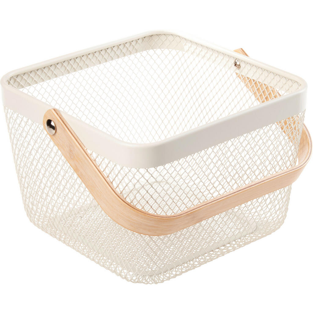 Ambia Home DEKORAČNÍ KOŠÍK bílá, světle hnědá