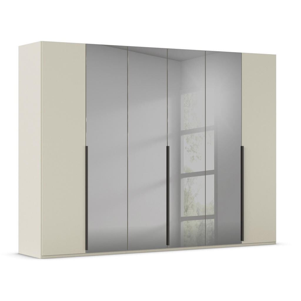 Rauch Möbel ŠATNÍ SKŘÍŇ S OTOČNÝMI DVEŘMI, šedá, šampaňská, 301/223/61 cm