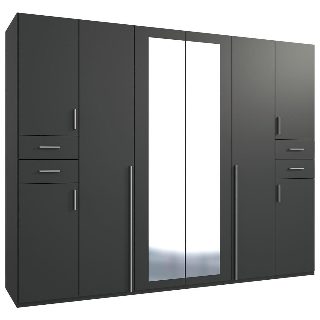MID.YOU ŠATNÍ SKŘÍŇ S OTOČNÝMI DVEŘMI, barvy grafitu, 270/208/58 cm