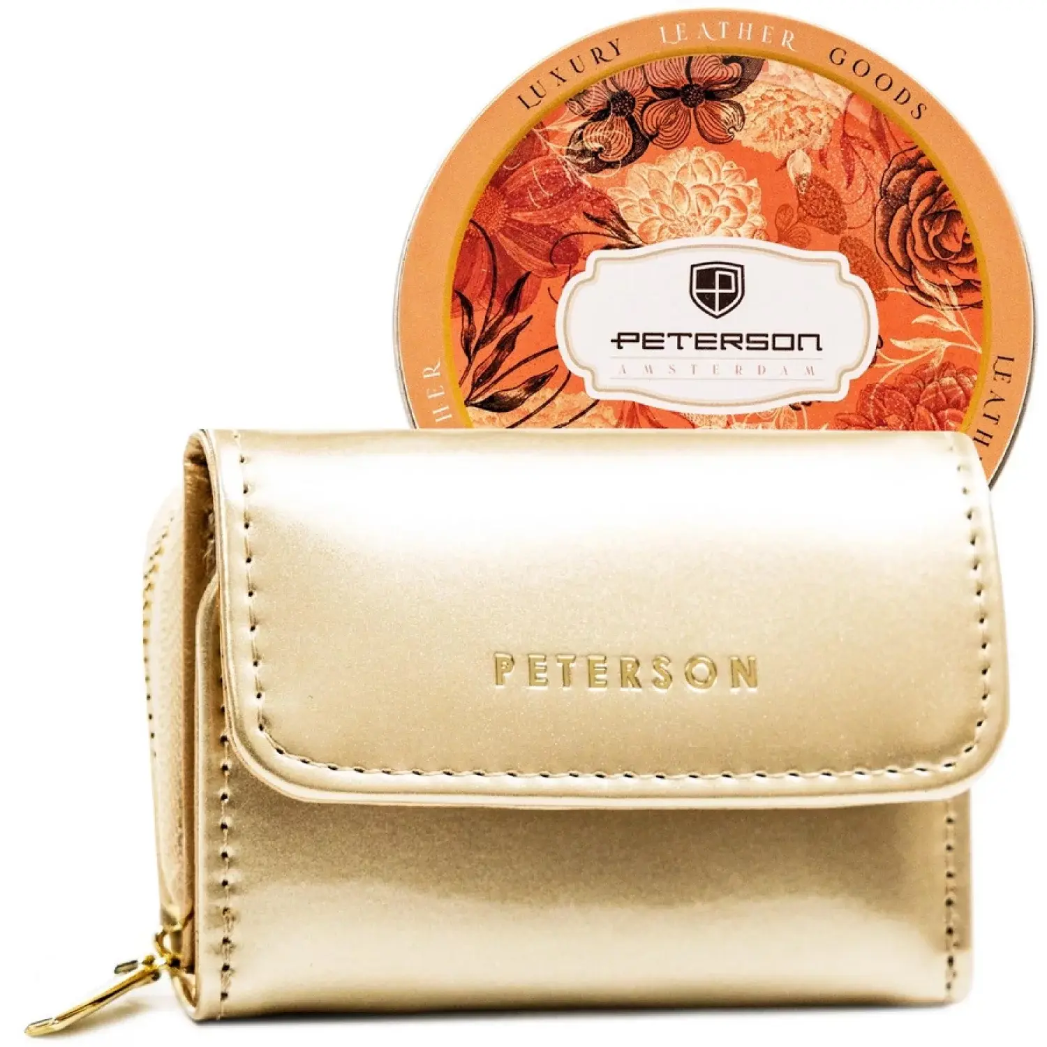 Dámská kožená peněženka zlatá - Peterson Neiry zlatá
