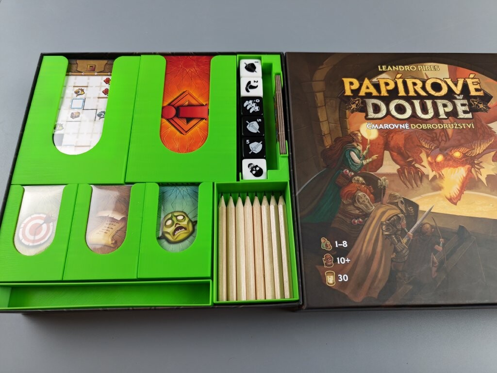inserty.cz Insert: Papírové Doupě: Čmarovné dobrodružství + Nová dobrodružství (černý, 0086)