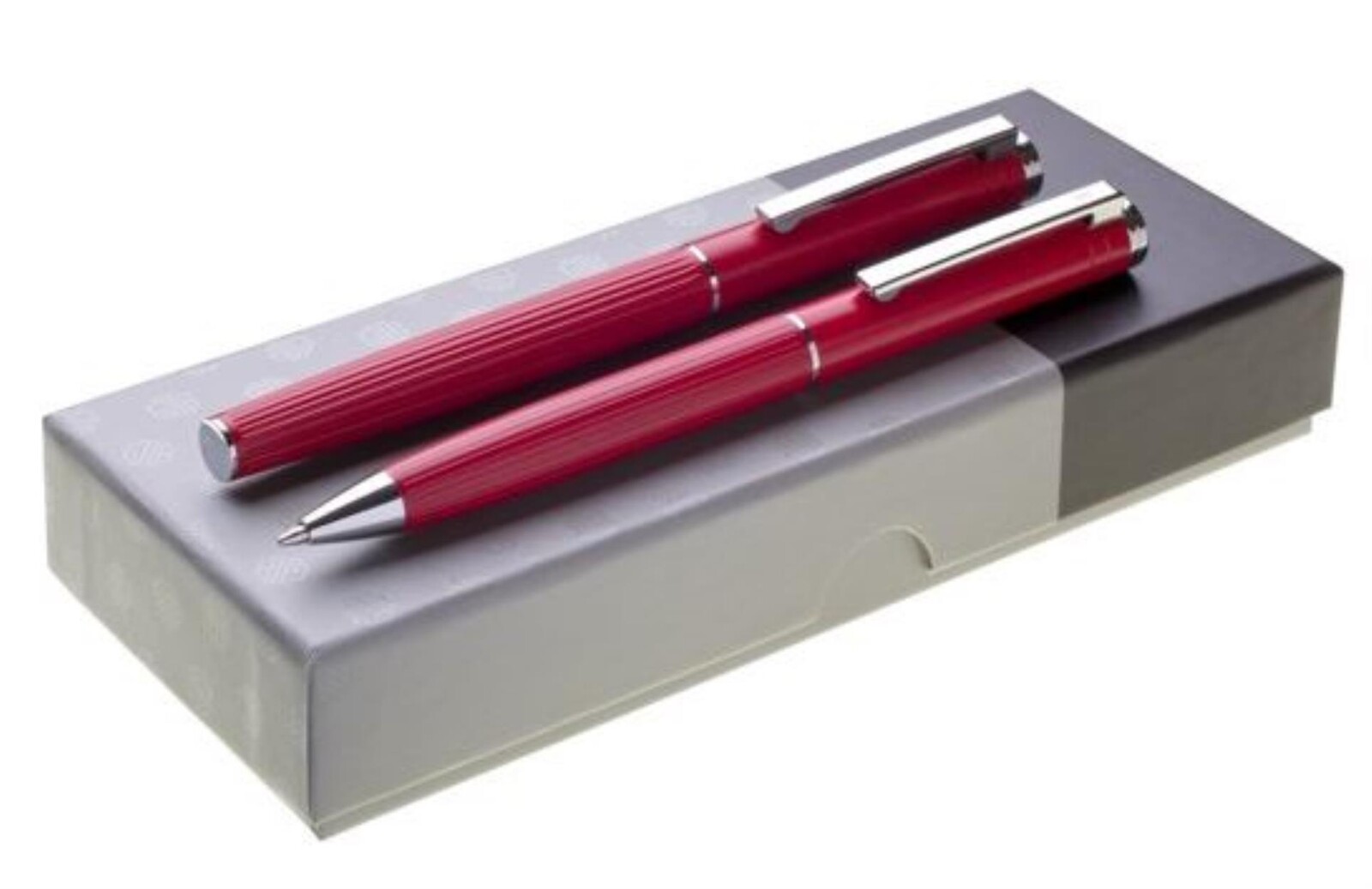 Elegantní dárková sada propisek v krabičce, červená