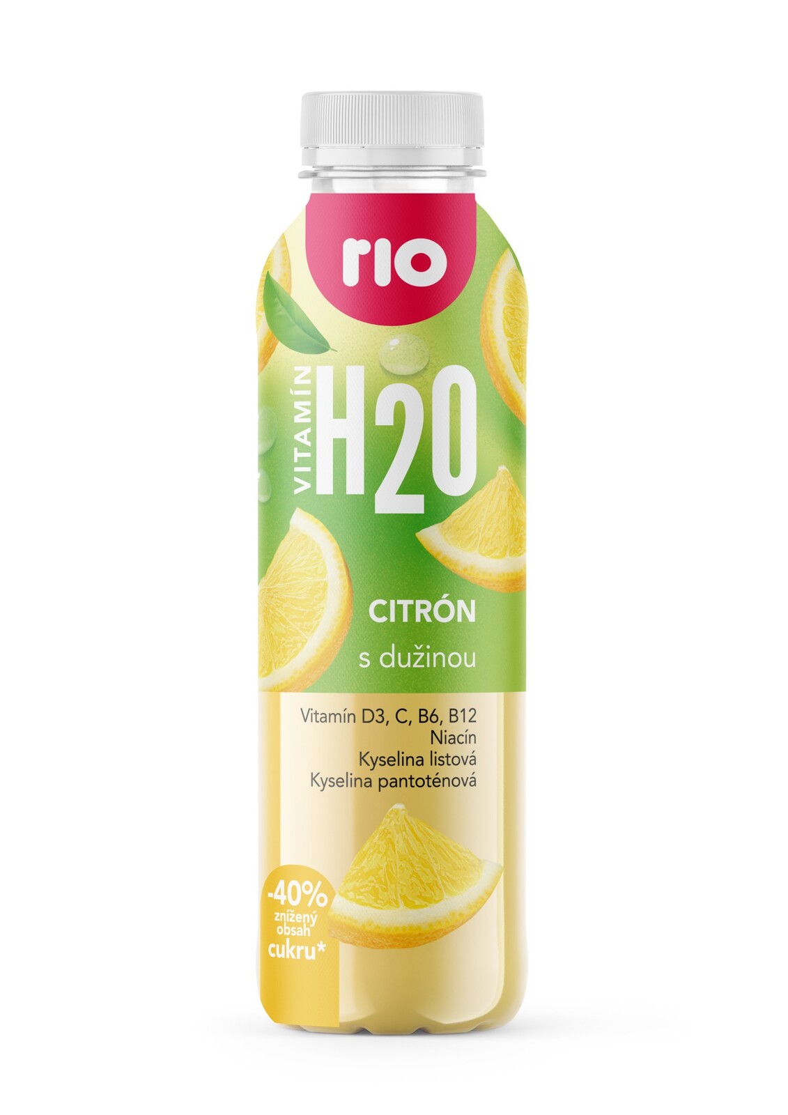 Vitamínová voda Rio H2O - citron, 6x 400 ml