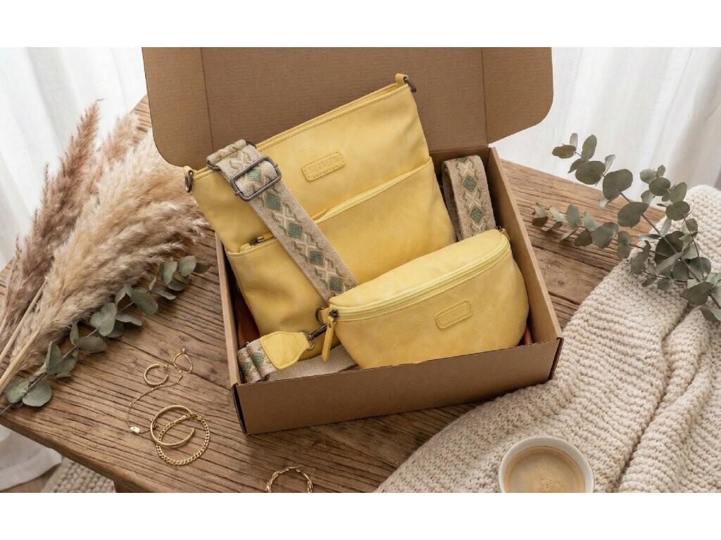 Beagles Dárková sada kabelek pro ženu - Malaga 3 - ledvinka + crossbody