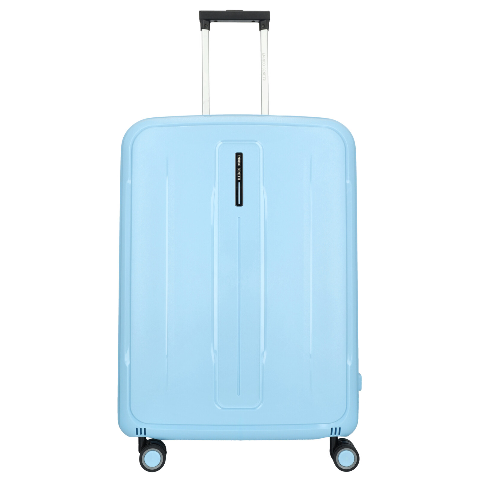 Cestovní kufr na kolečkách bez zipu Enrico Benetti Chicago - světle modrý - 96 L