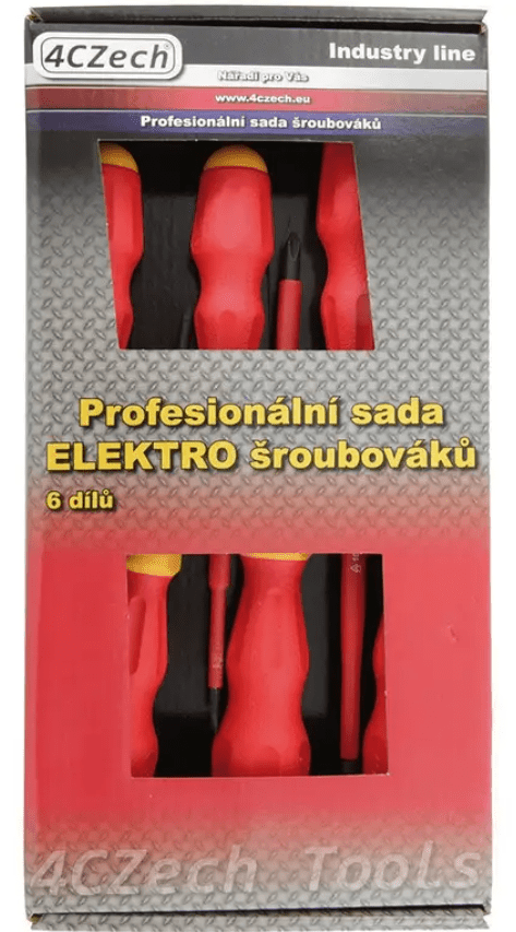 4CZech Sada šroubováků 1000V PL,PH 6 dílná ELEKTRO