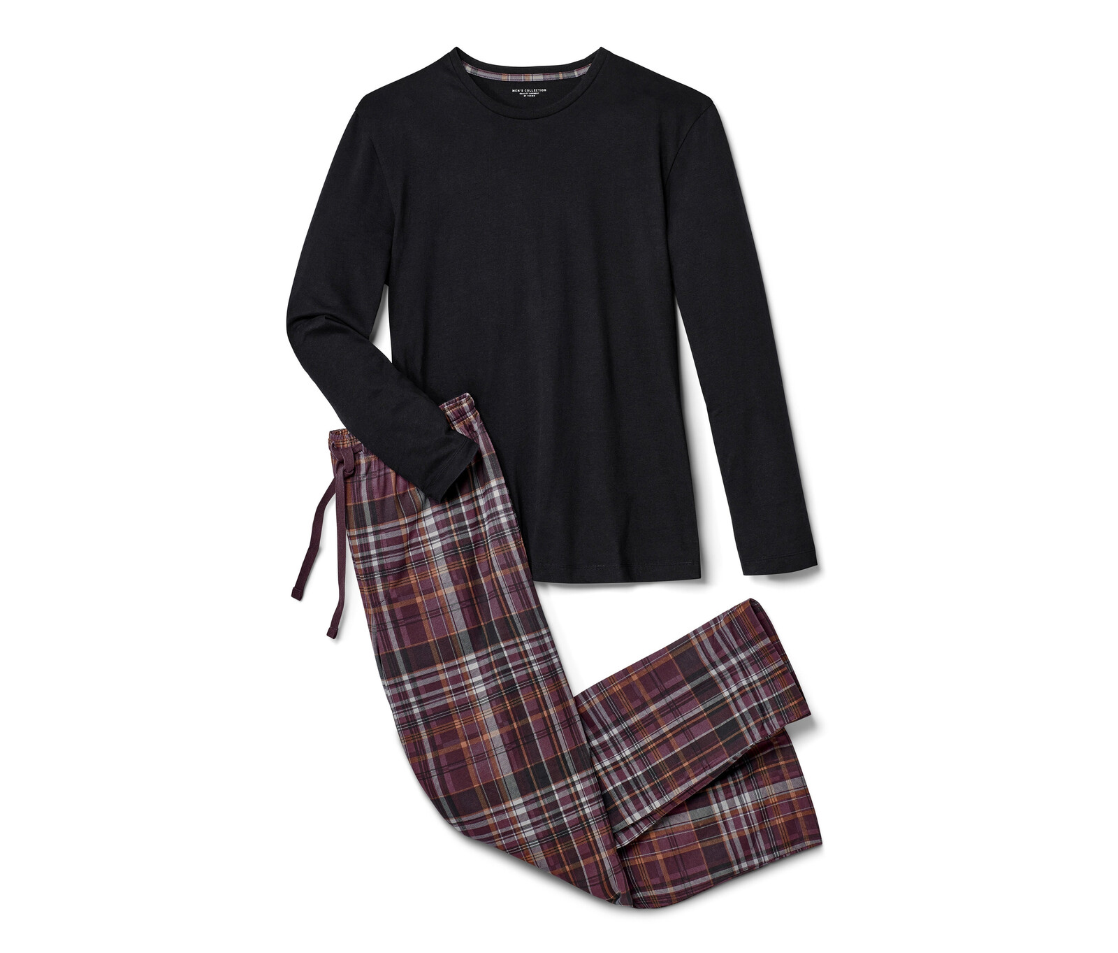 Tchibo - Pyžamo - pro muže - vel. L 52/54 - barva: černá/kostkovaný