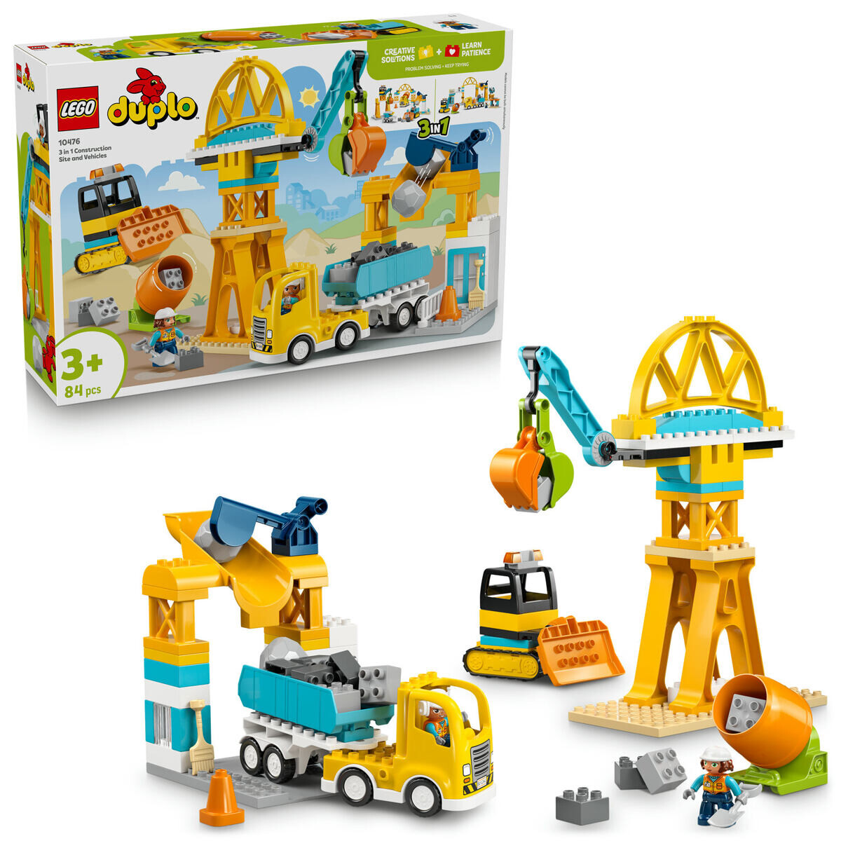 LEGO® DUPLO® 10476 Staveniště a vozidla 3 v 1