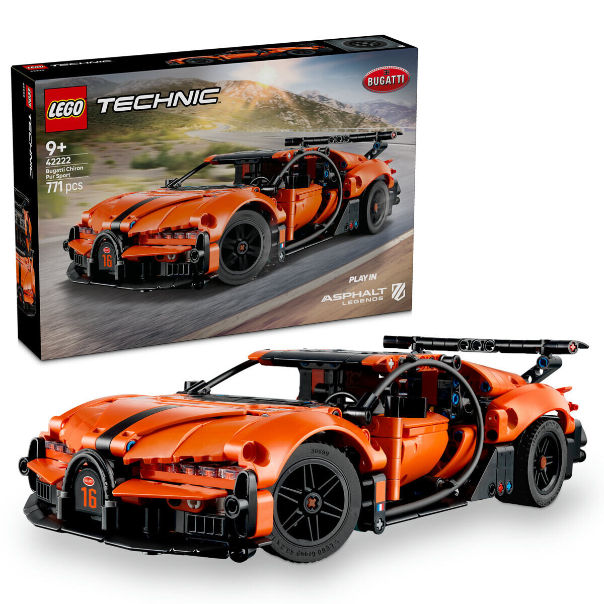 LEGO® Technic 42222 Hyperauto Bugatti Chiron Pur Sport