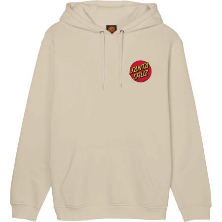 Mikina Santa Cruz Classic Dot Chest Hood - Béžová - L