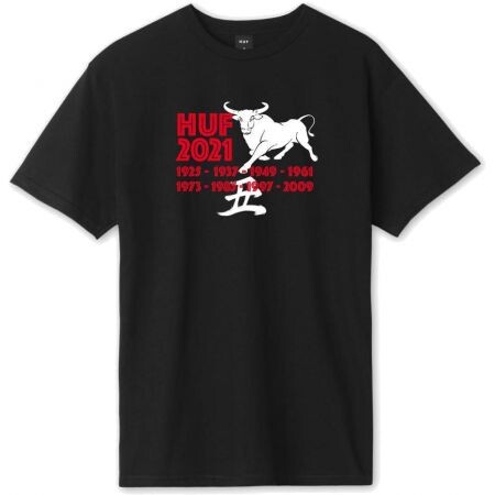 Triko Huf Yoto Years S/S - Černá - L