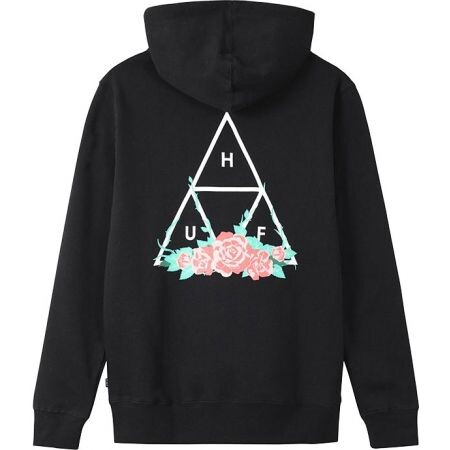 Mikina Huf City Rose P/O Hoodie - Černá - L