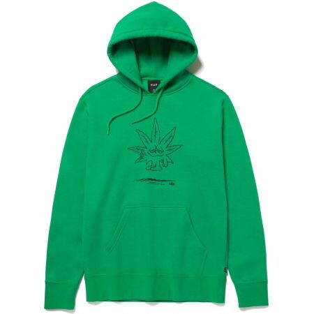Mikina Huf Easy Green P/O Hoodie - Zelená - L