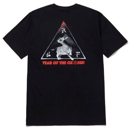 Triko Huf Year Of The Ox Tt S/S - Černá - L