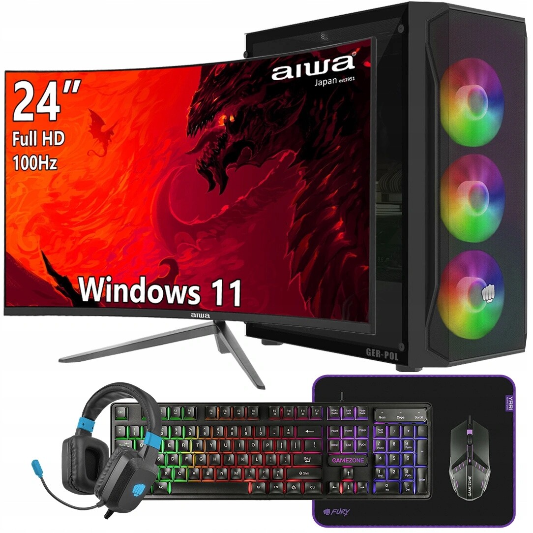 Herní sada Ryzen 7 Rx 7600 32GB Ram 1TB Ssd Windows 11 Monitor 24