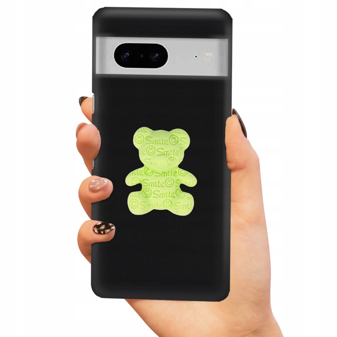 Pouzdro Pro Matný Google Pixel 7 Case Medvídek Zelený 3D