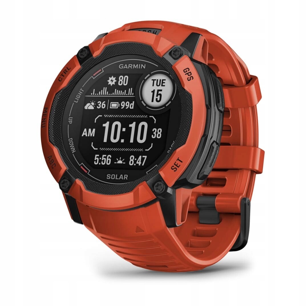 Sportovní hodinky Garmin Instinct 2X Solar Červené