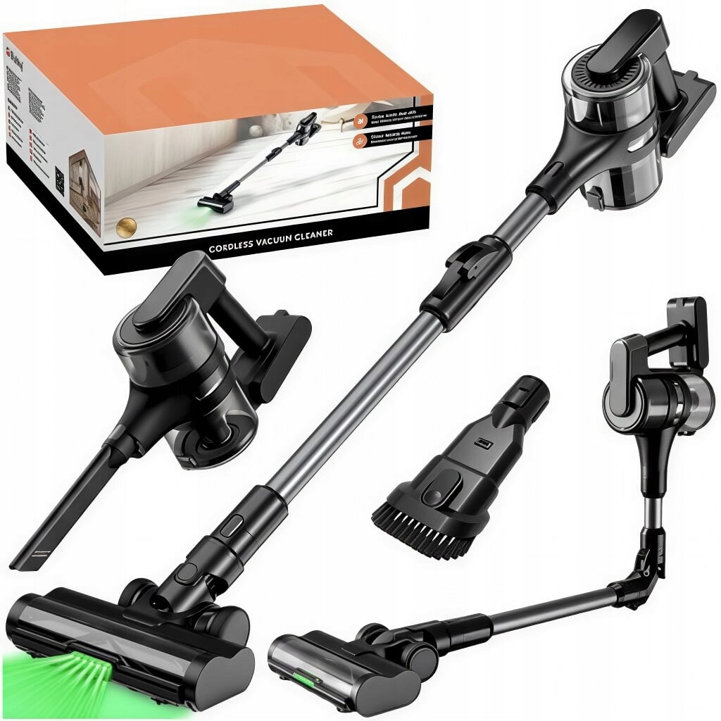 Tyčový Vysavač Bezdrátový LunPro 400W Led 52min 35 kPa Hepa