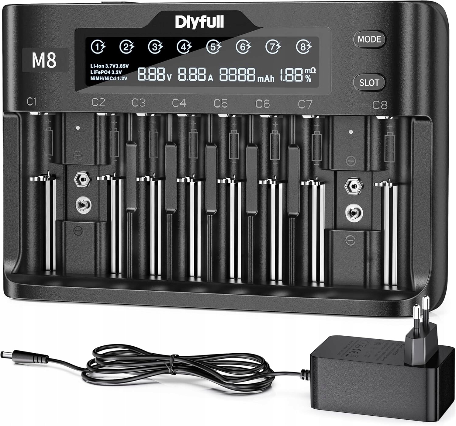 Nabíjecí Stanice A Nabíječka Baterií Dlyfull LIFEPO4 18650