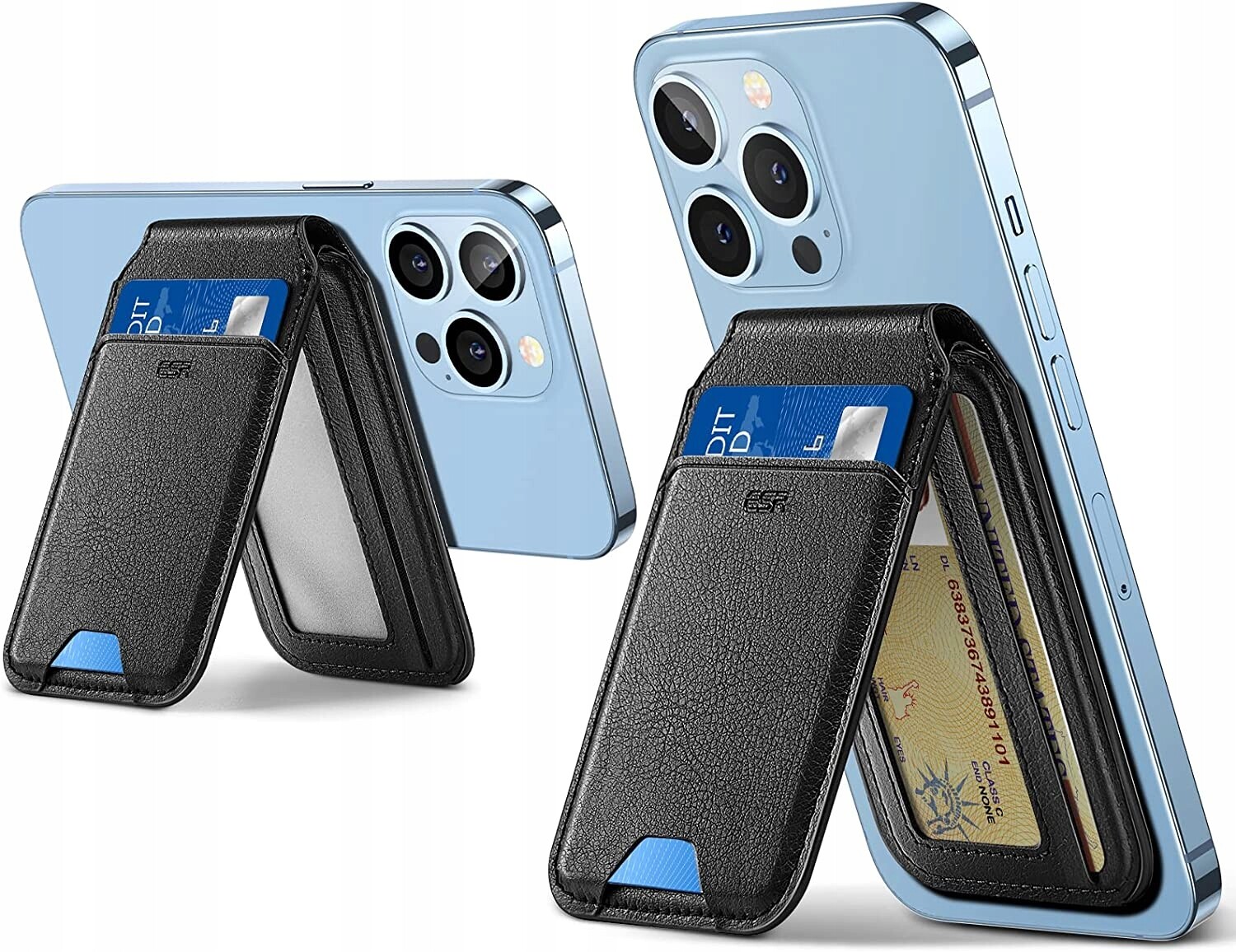 Kožený stojan na telefon Peněženka Card Holder