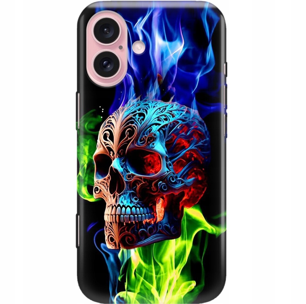 Pouzdro Pro Iphone 16 Case Ochranné Pouzdro Barevné Manga Anime Lebky MIX Wz