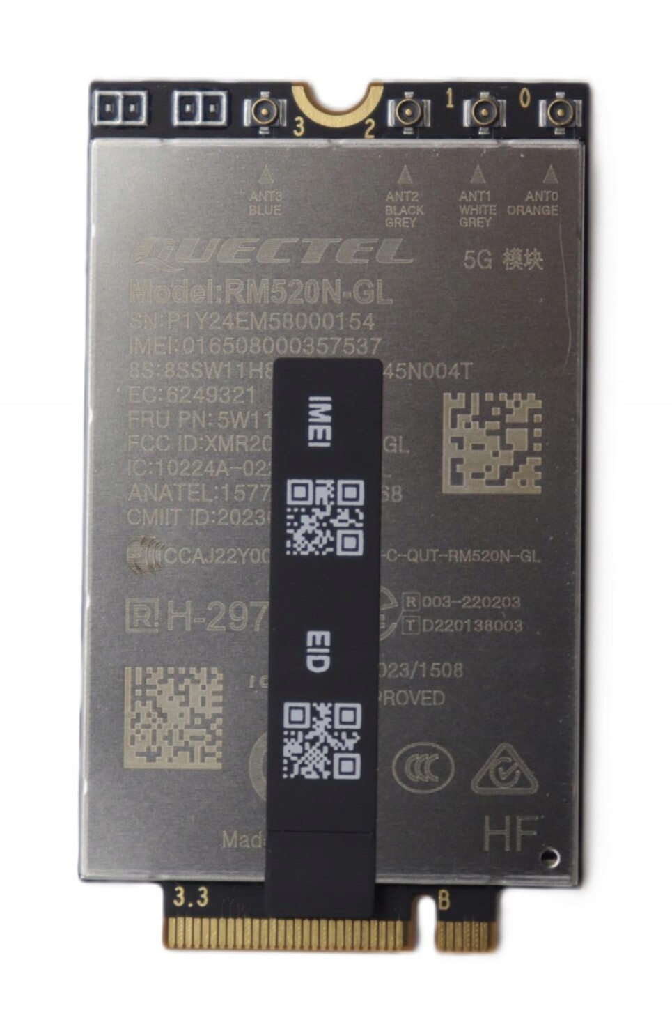 Originální modem Wwan 5G M.2 pro Lenovo 5W11H85454 Quectel RM520N-GL