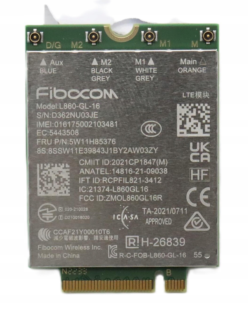 4G Wwan Modem Lenovo 5W11H85376 pro Thinkpad T16 gen2 typ 21HH 21HJ 21K7 21K8